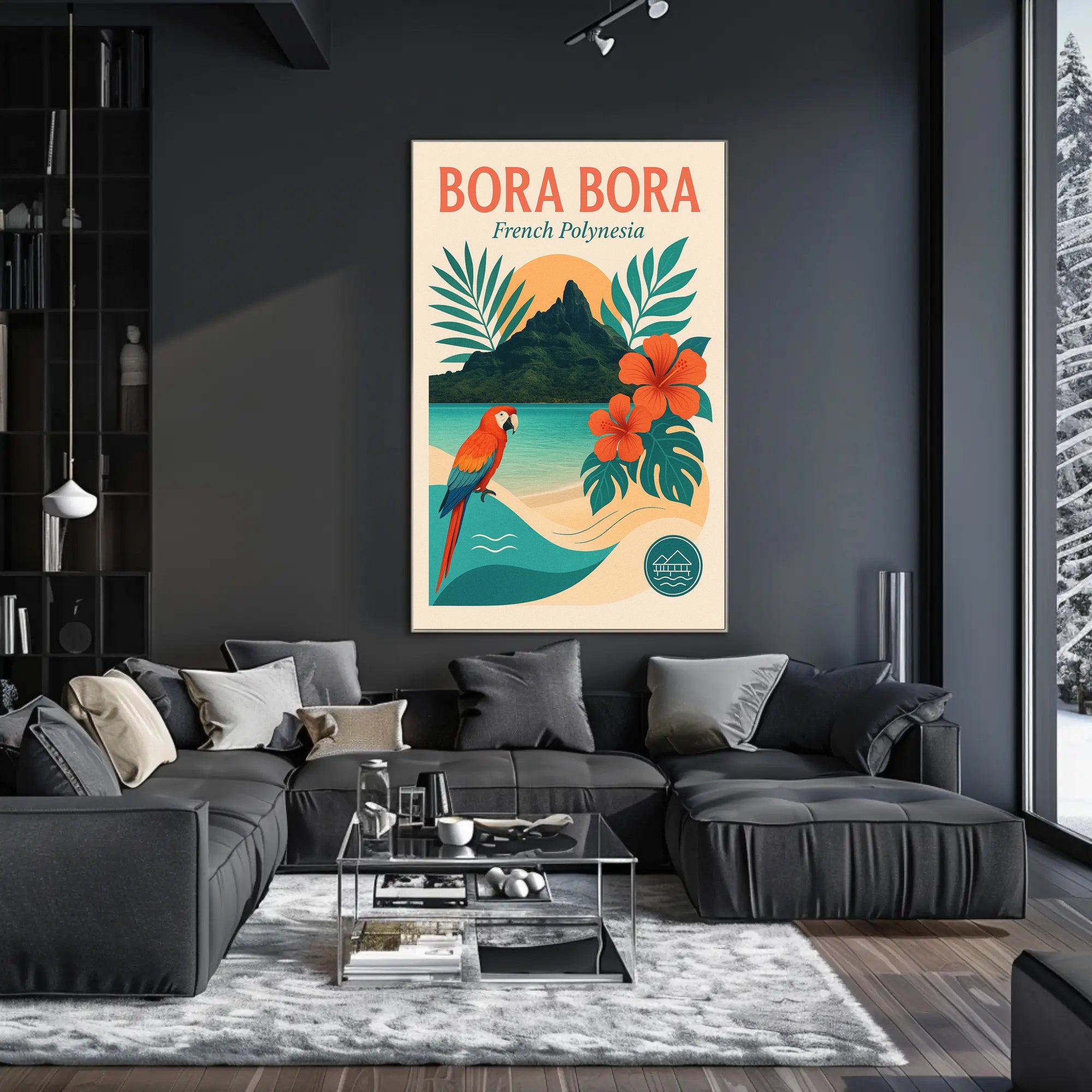 Bora Bora Tropical Escape Travel Poster PosterGoat