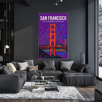 San Francisco City of Bridges and Dreams Poster