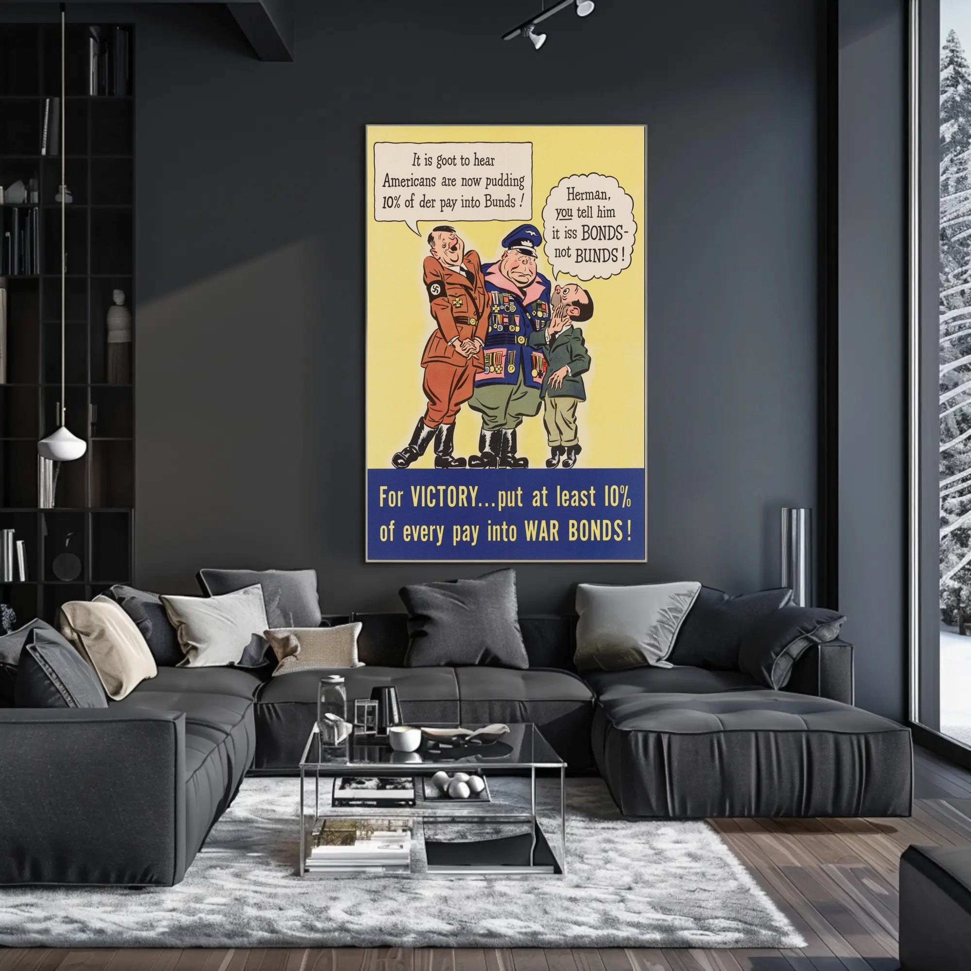 Invest in War Bonds for Victory Poster PosterGoat