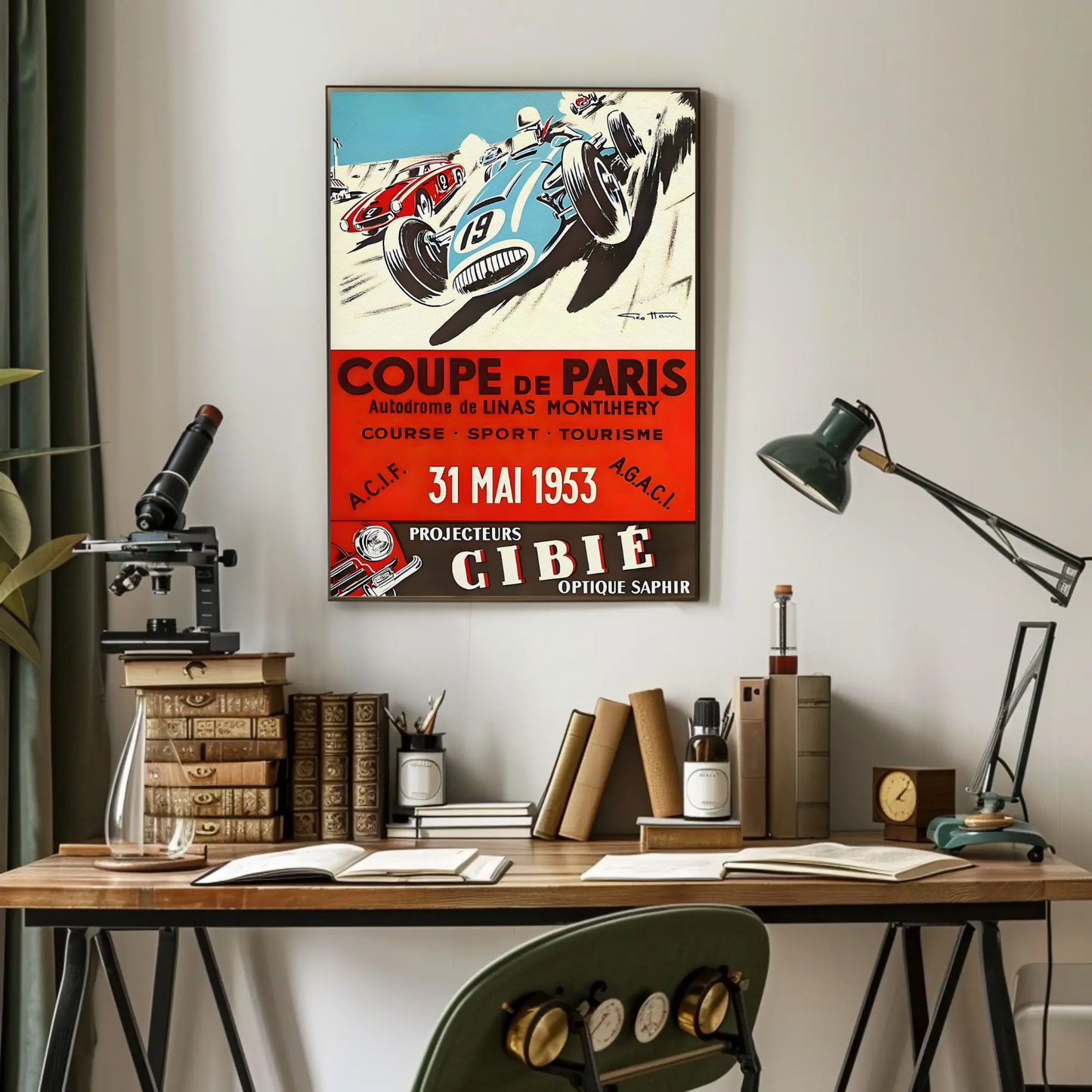 Coupe de Paris – 1953 Race Poster