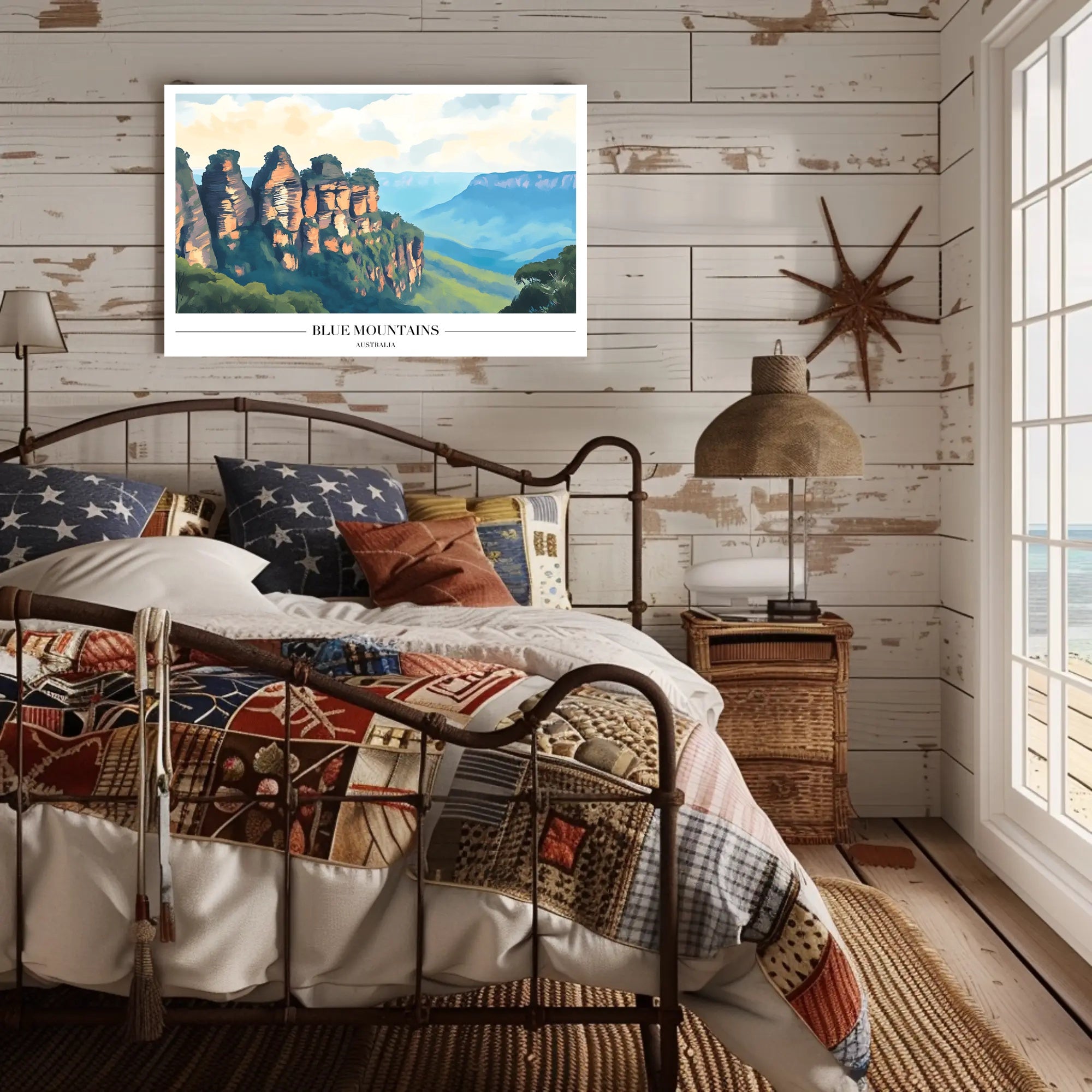 Blue Mountains Scenic Travel Poster