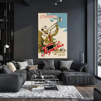 Soviet Era Youth Camp Inspirational Propaganda Poster