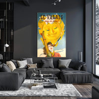 Valais Vintage Skiing Adventure Travel Poster PosterGoat