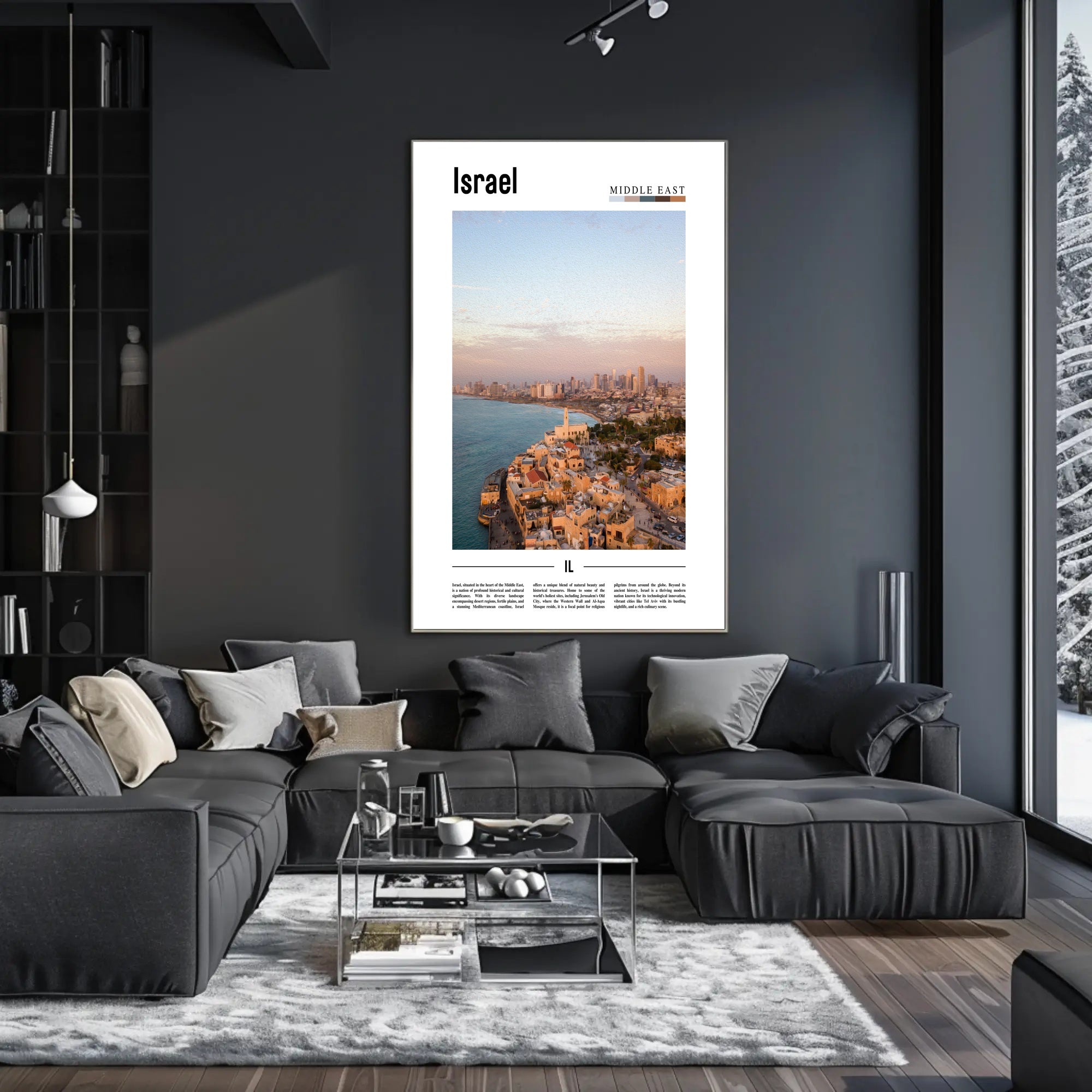 Israel's Vibrant Cityscape: A Celebratory Urban or Cityscape Poster PosterGoat