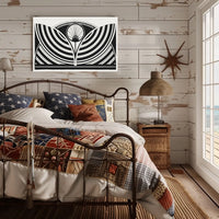 Abstract Geometric Art Deco Modern Symmetrical Poster