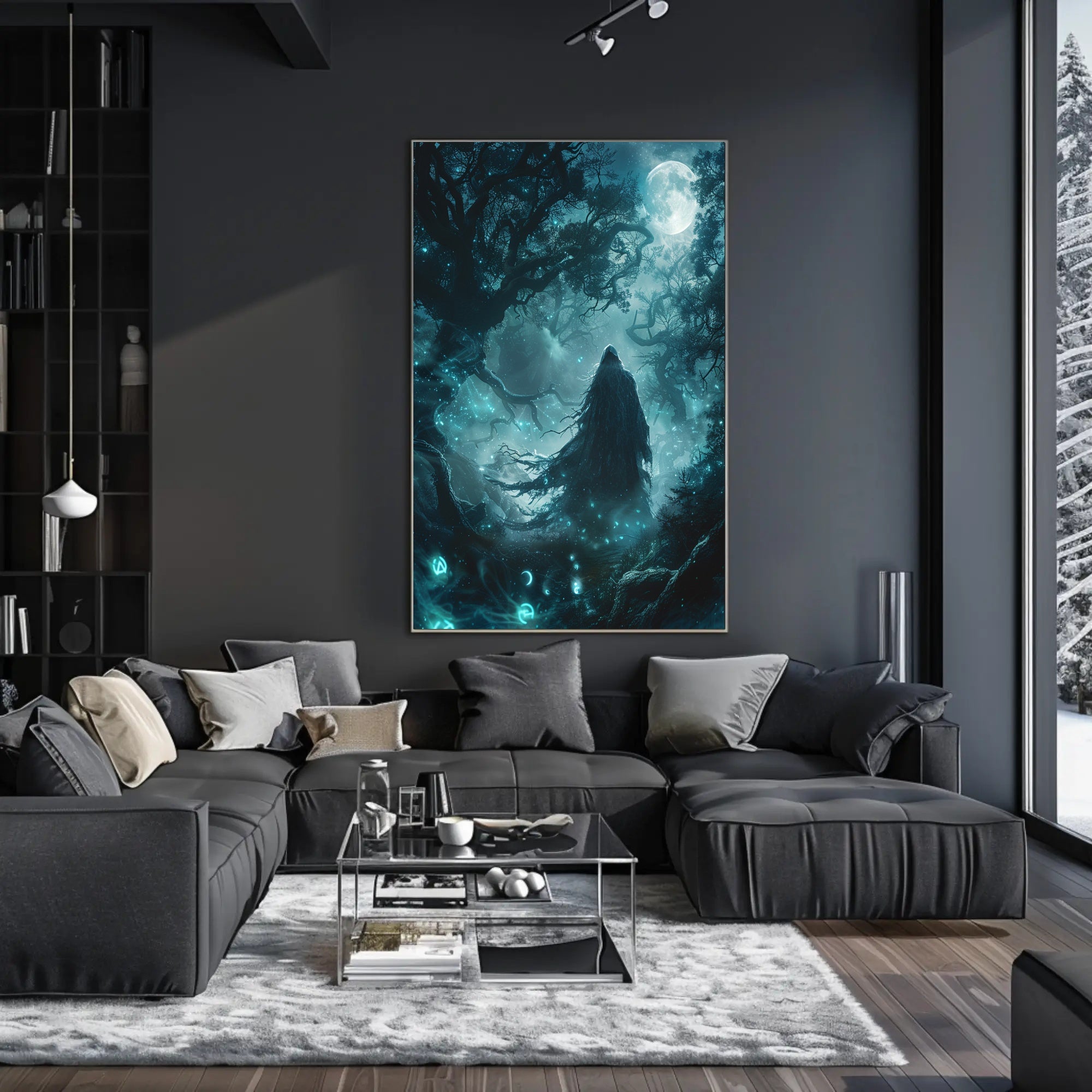 Enchanted Nocturne Art Poster for Home Decor and Wanderlust Enthusiasts PosterGoat