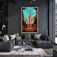 Cleveland Cityscape Poster