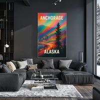 Anchorage, Alaska A Vibrant Journey Poster