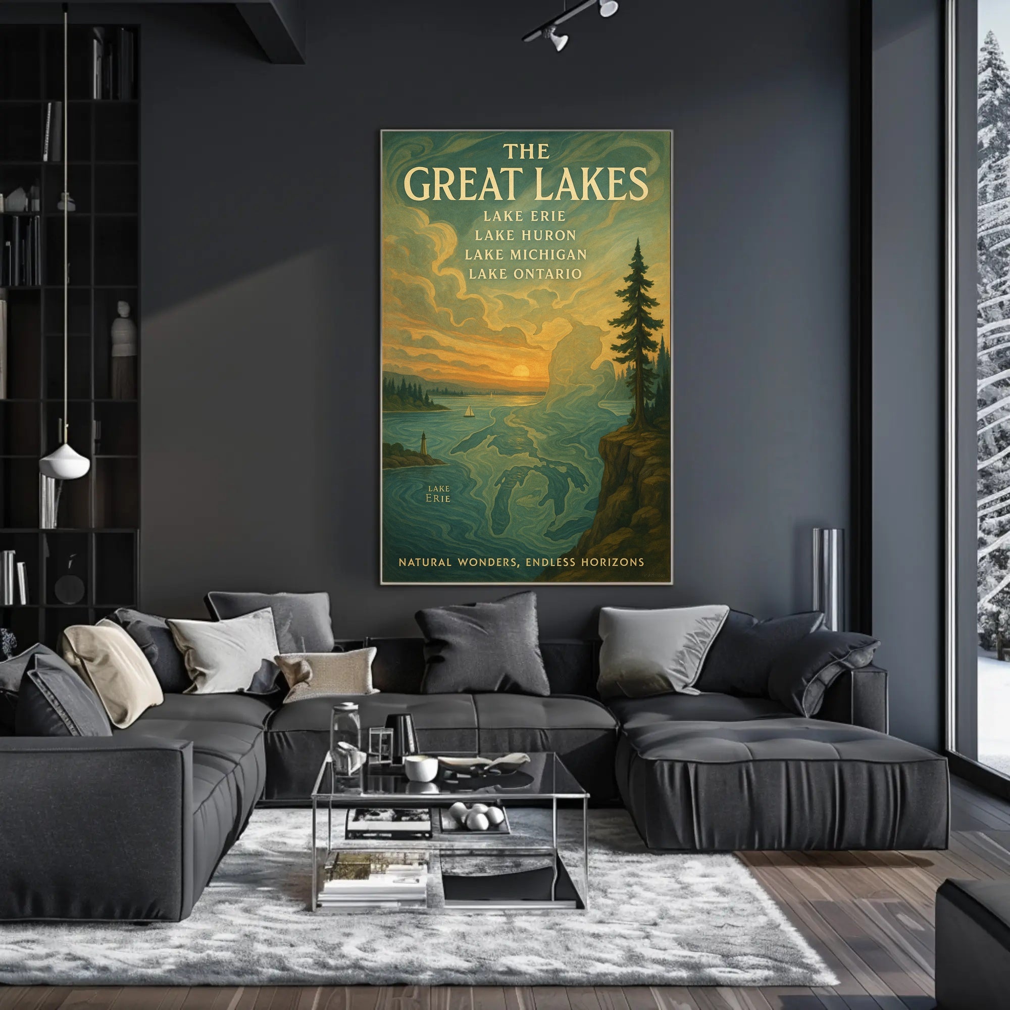 The Great Lakes Poster PosterGoat