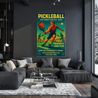 Pickleball The Game for All Ages Poster