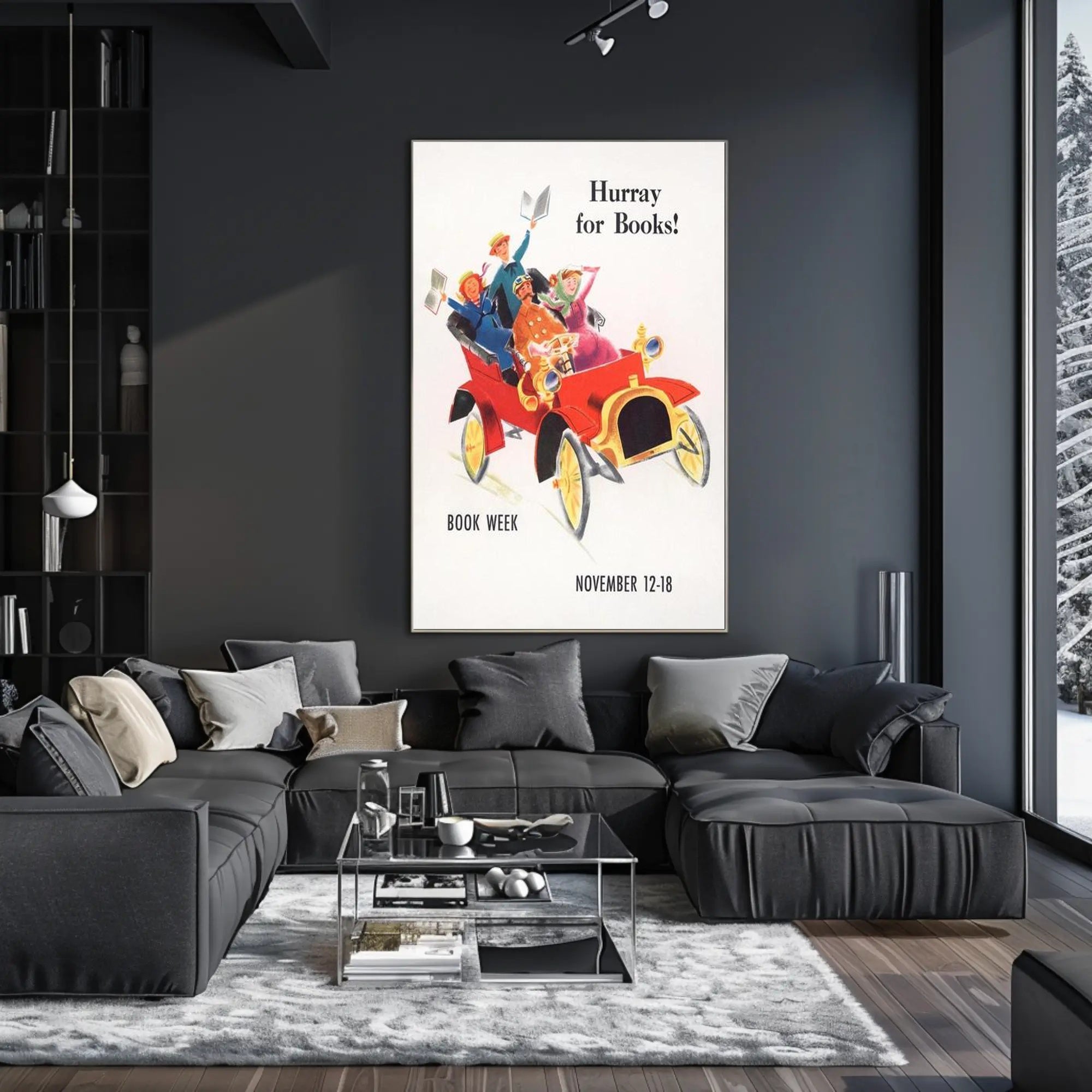 Hurray for Books! Poster PosterGoat