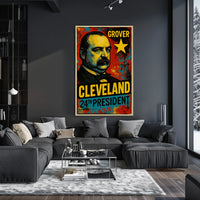Grover Cleveland 24th President of the United States Graffiti Pop Art Poster