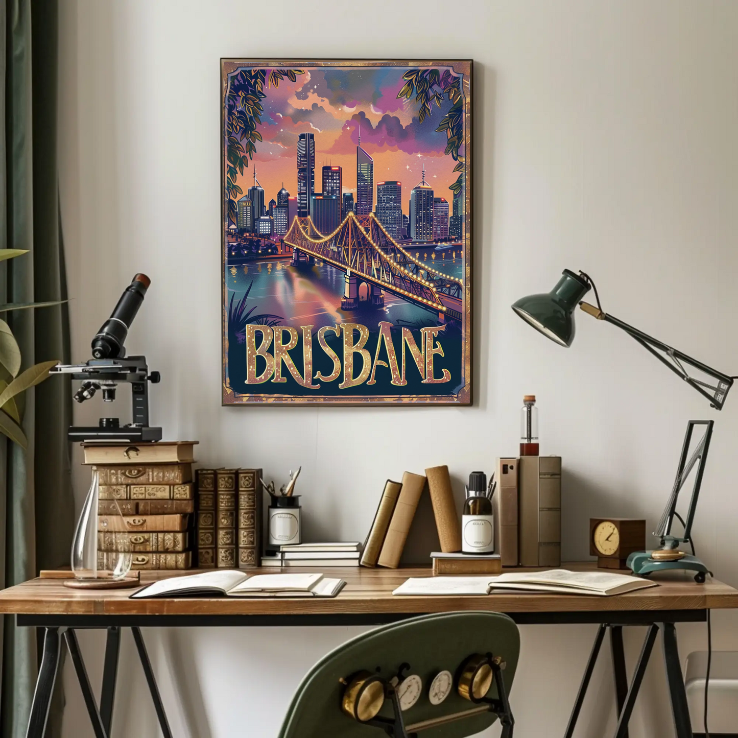 Brisbane Vintage Poster