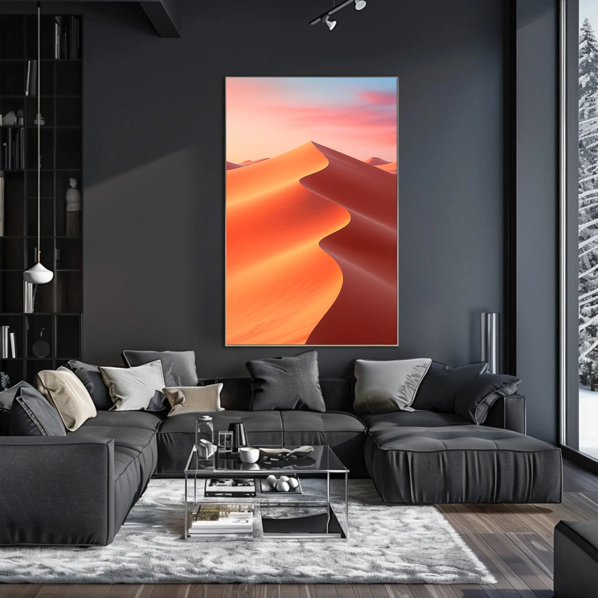 Desert Dunes at Sunset Poster
