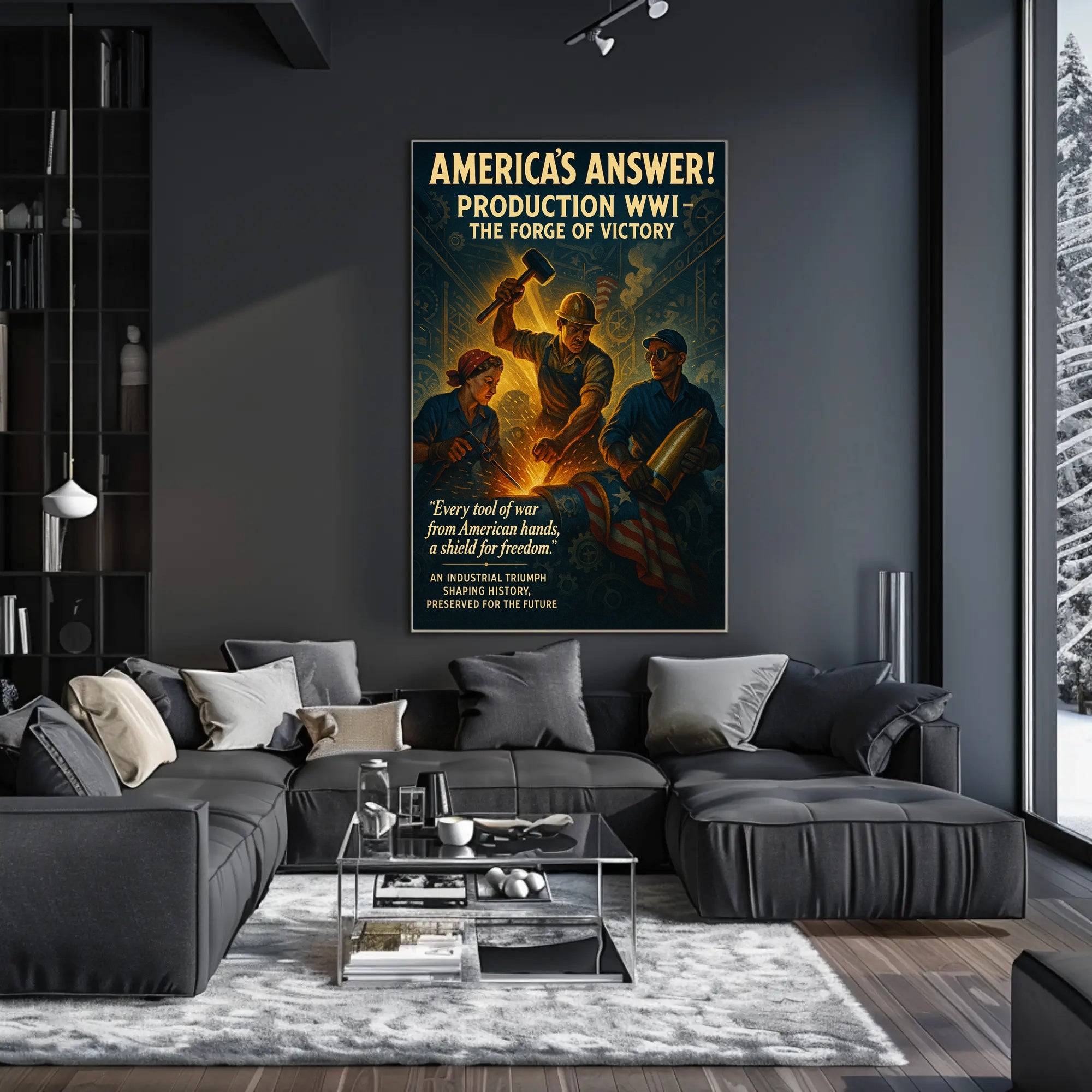 America's Answer: The Forge of Victory Poster