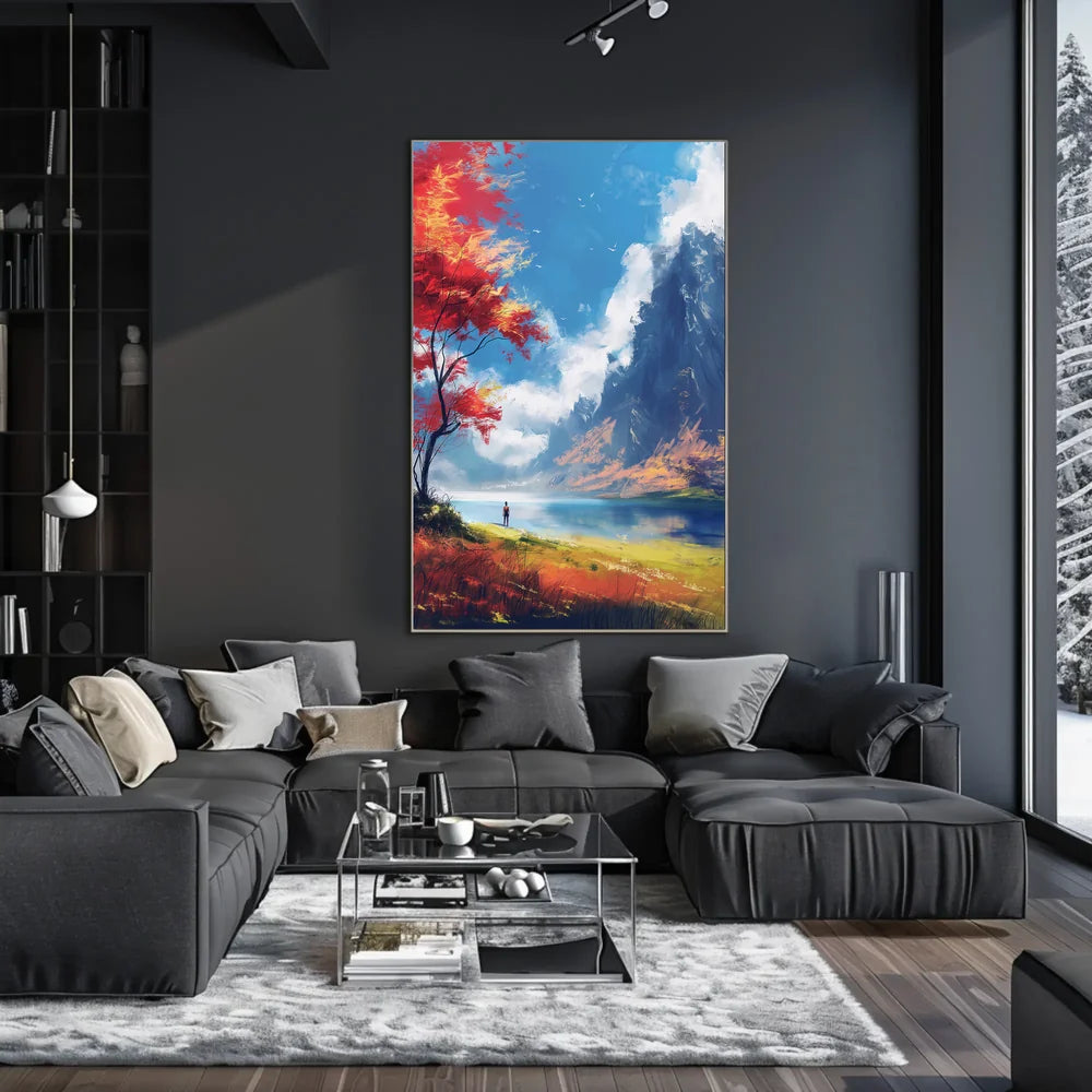 Vintage Car Mid-20th Century Art Deco Poster