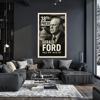 Gerald Ford 38th President of the United States Digital Montaje Poster