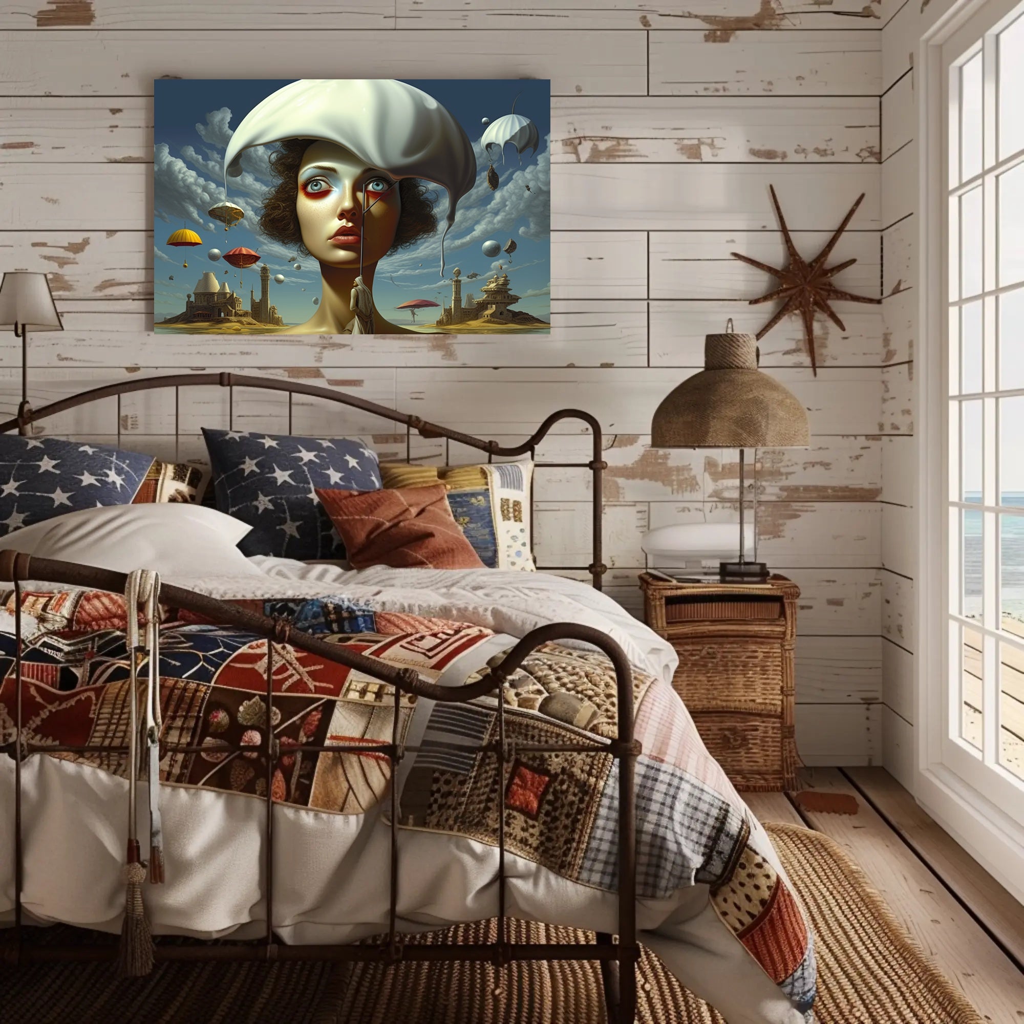 Surreal Dreamscape with Melting Hat Fantasy or Mythology Poster