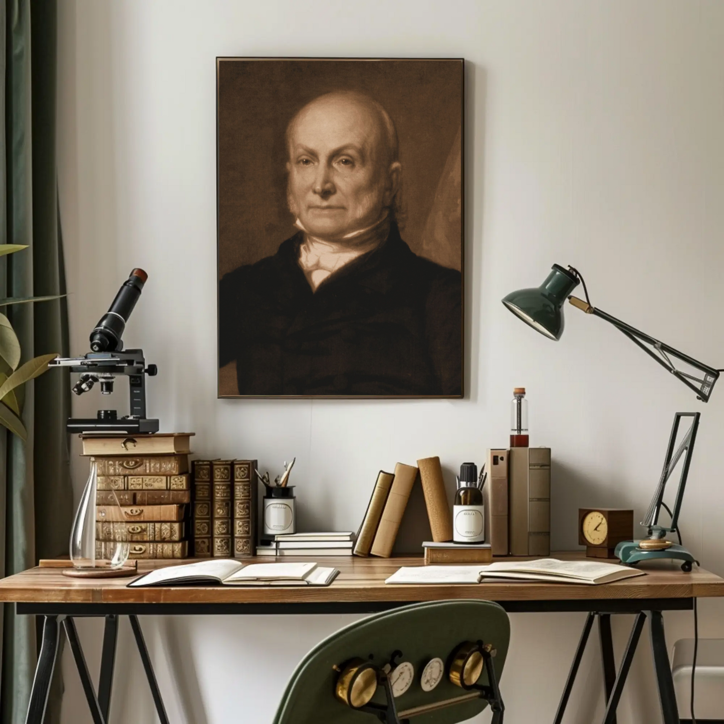 John Quincy Adams 6th President Sepia Photo