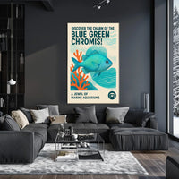 Discover the Charm of the Blue Green Chromis Poster