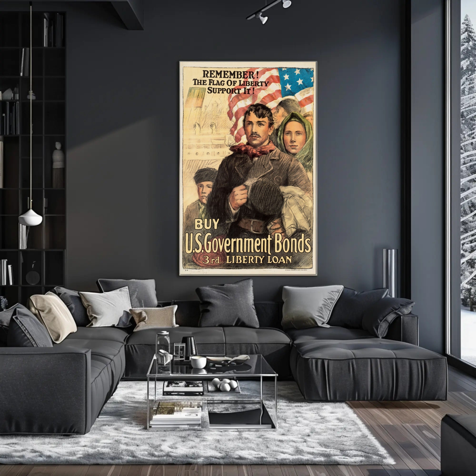 Liberty Loan Patriotic World War I Propaganda Poster
