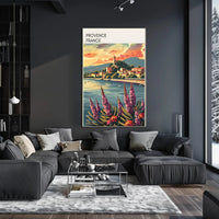 Charming Coastal Village in Provence Travel Poster