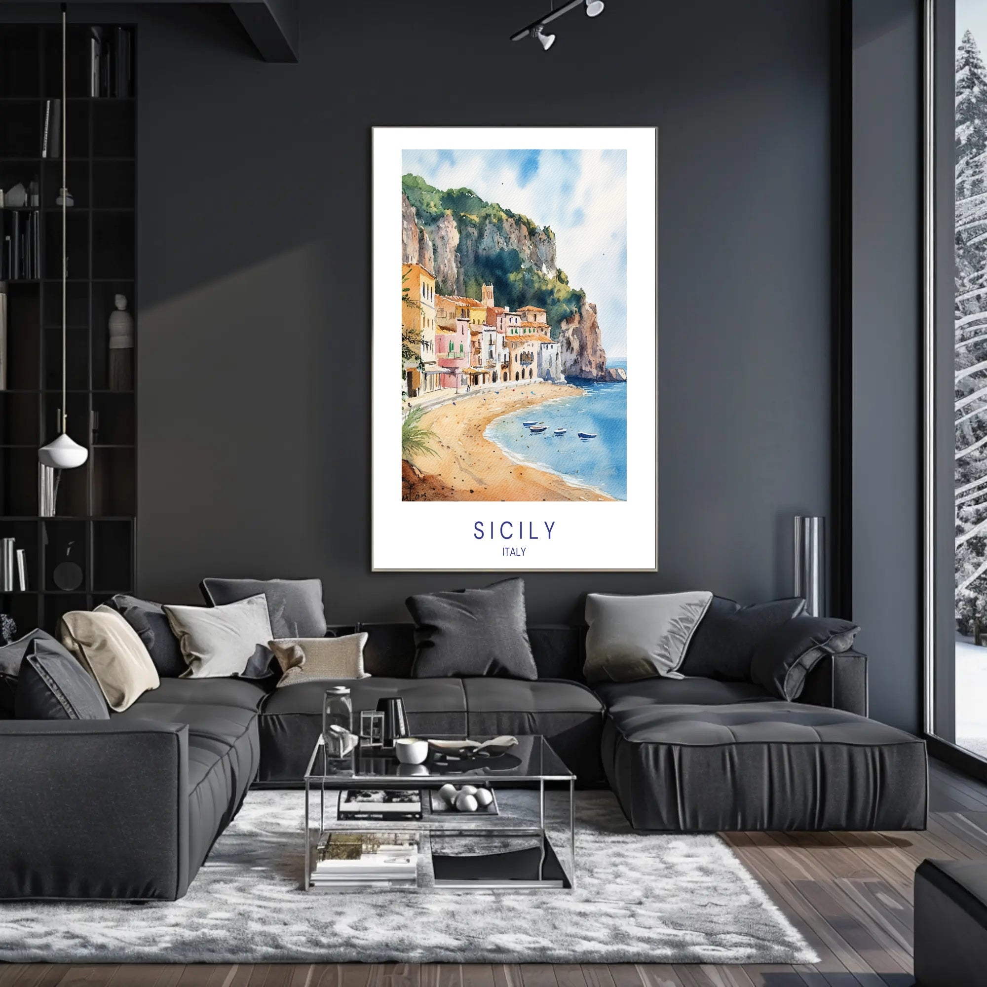 Scenic Sicily Poster PosterGoat