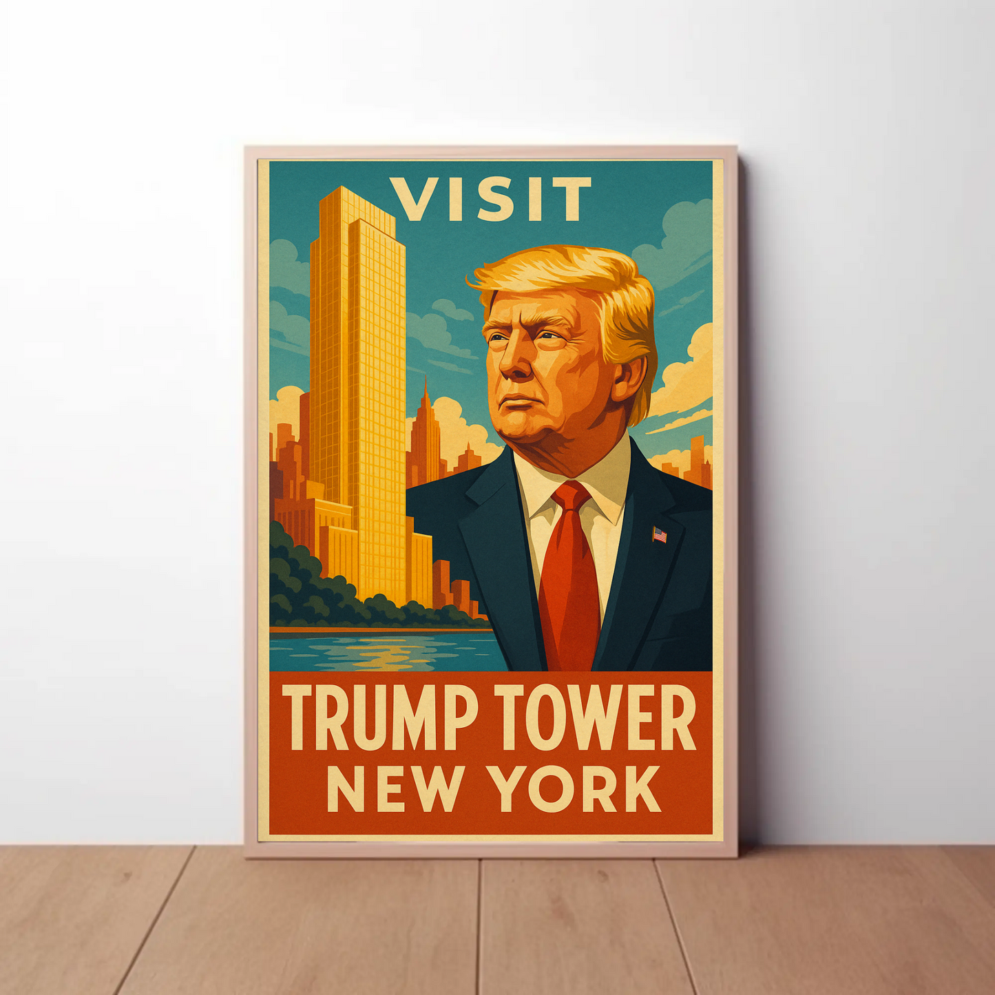 Visit Trump Tower New York Travel Art Poster