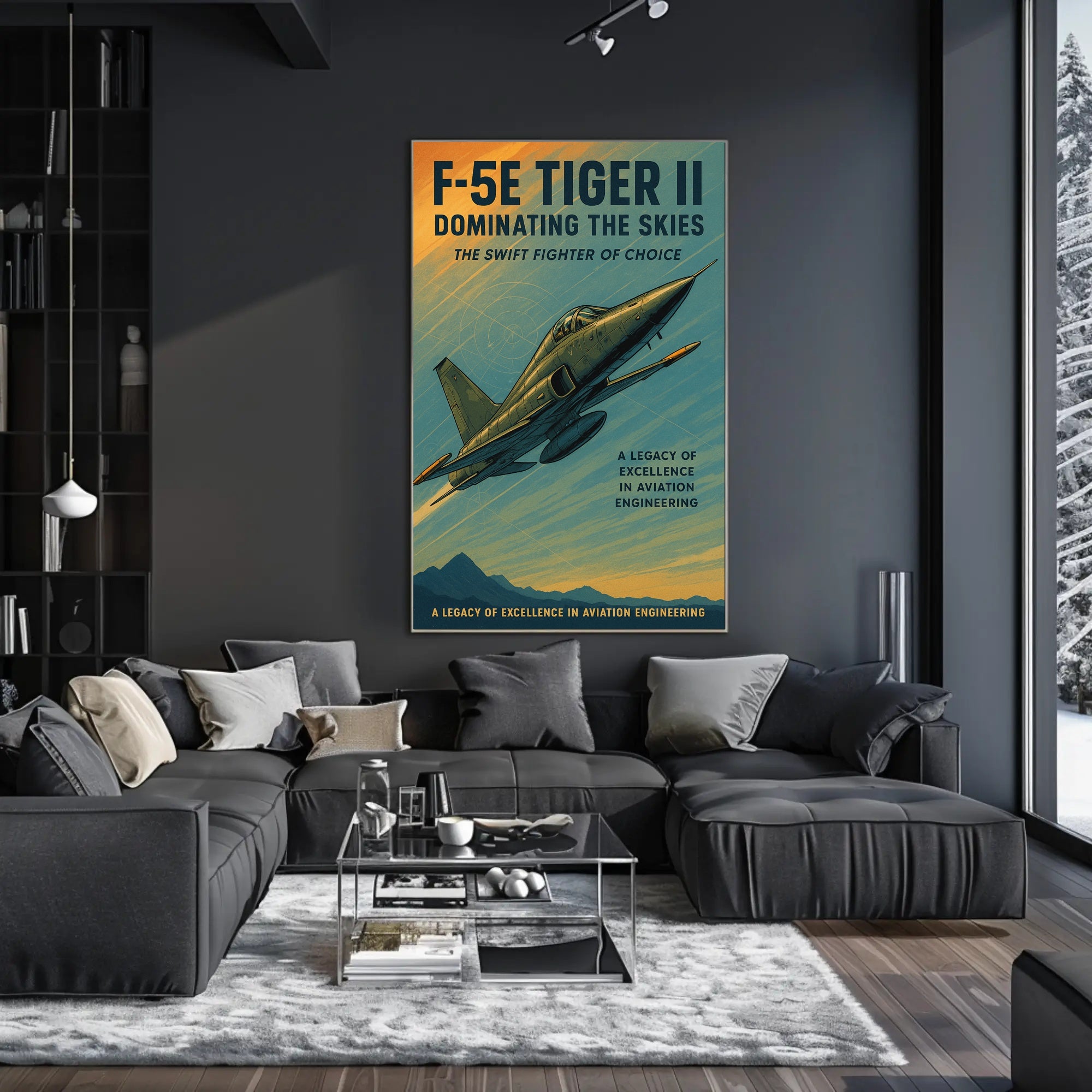 F-5E Tiger II Dominating the Skies Poster PosterGoat