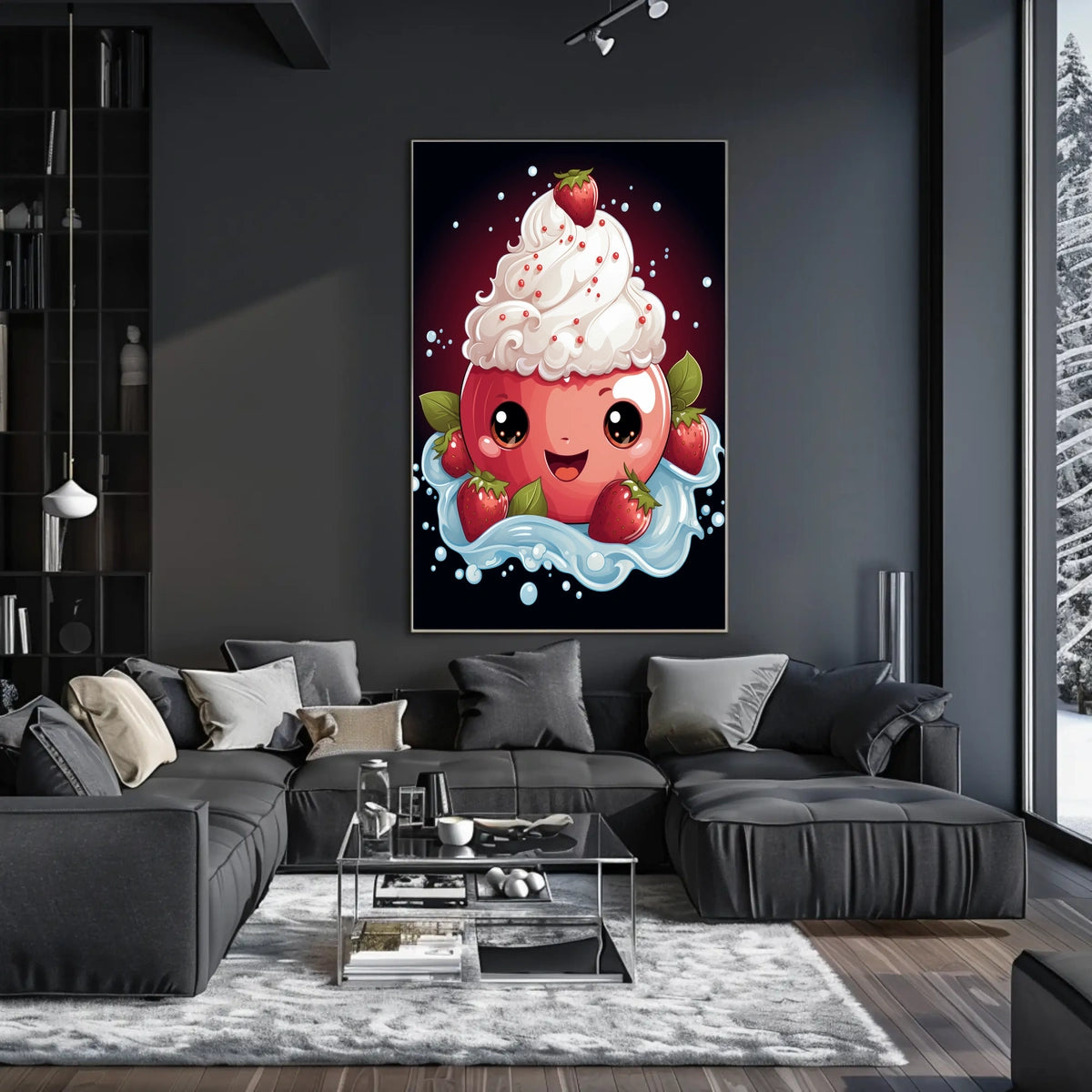 Sweet Delight Poster Whimsical Dreamscape Wall Art Print