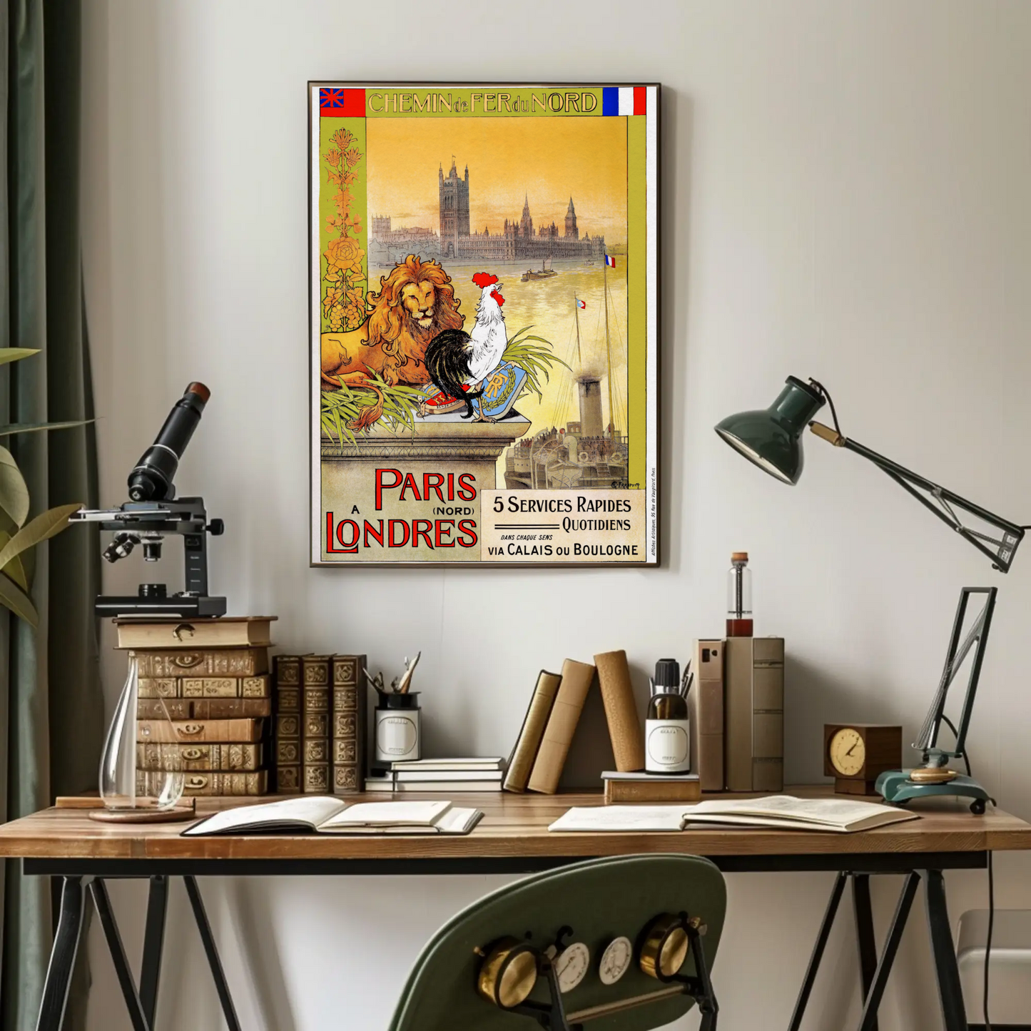 Paris to London – Chemin de Fer du Nord Poster