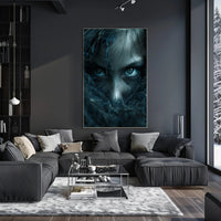 Breathtaking Abstract Landscape Poster: Vibrant Colors, Dynamic Horizon PosterGoat