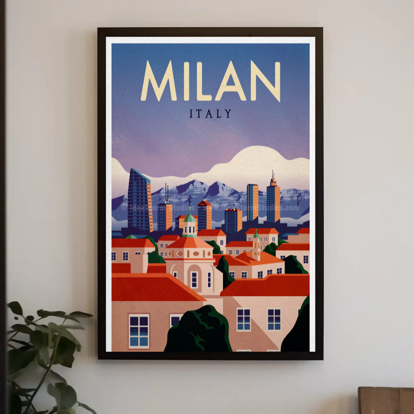 Milan Travel Poster