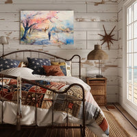 Serene Stroll Among Cherry Blossoms Poster