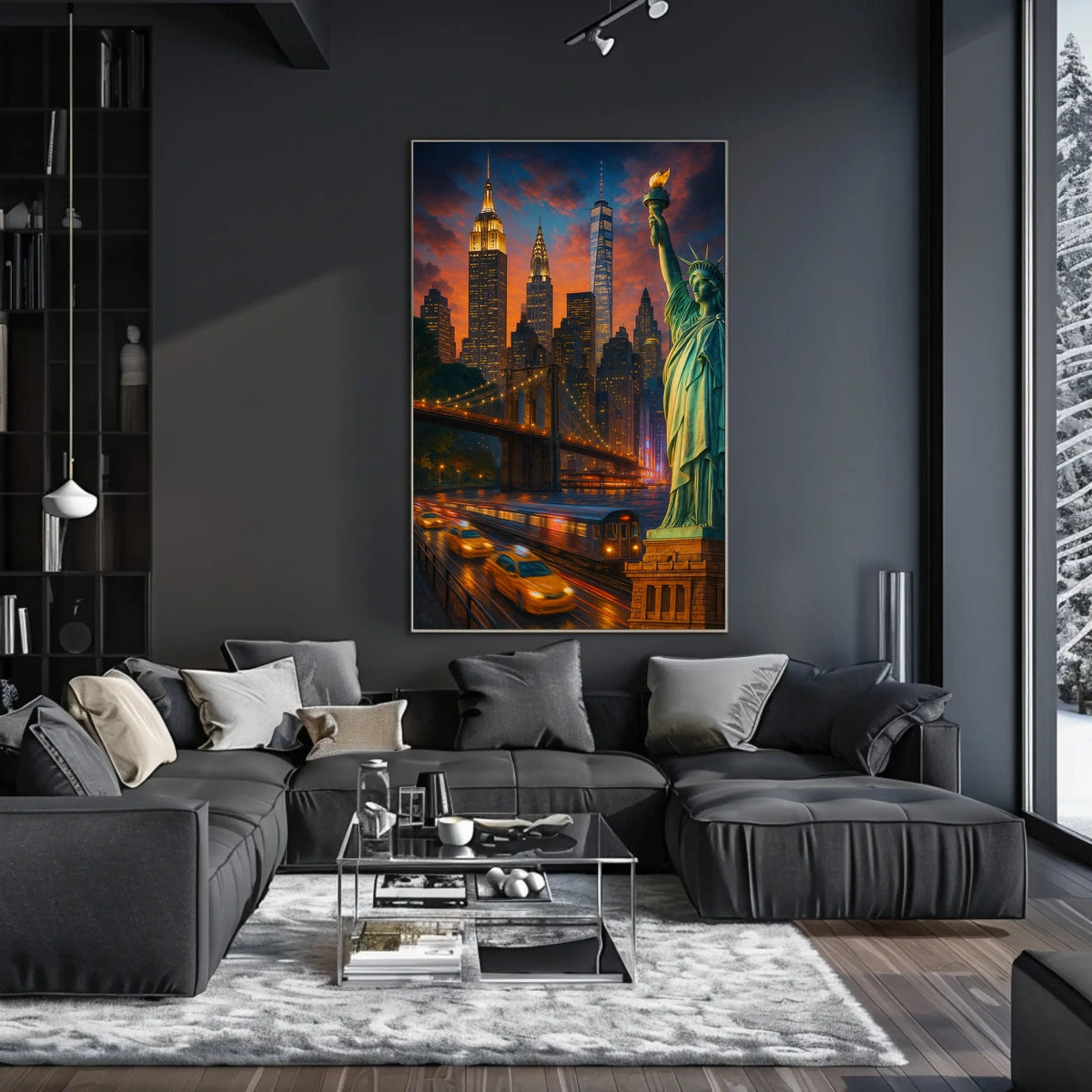 City of Dreams New York Skyline Poster