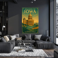 Welcome To Iowa The Heart Of The Poster