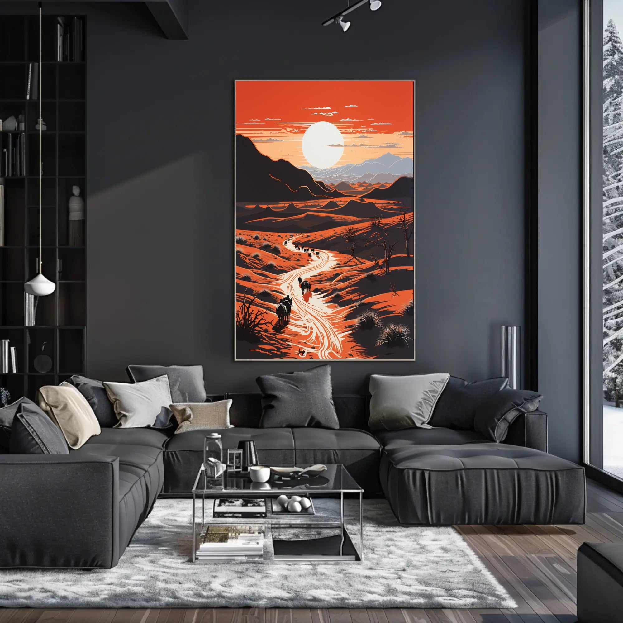 Expansive Desert Landscape Art Print - National Park Poster