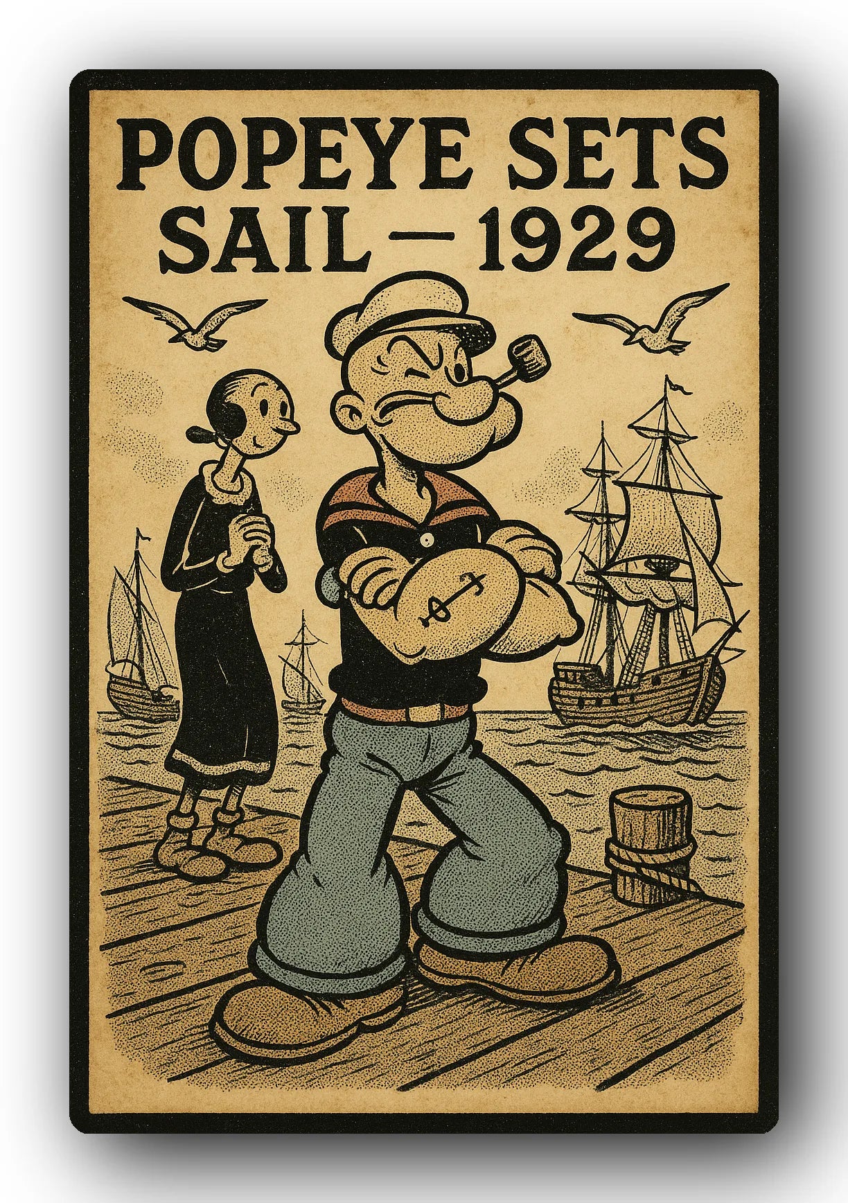 Popeye 1929 Art Trading Card POP-01