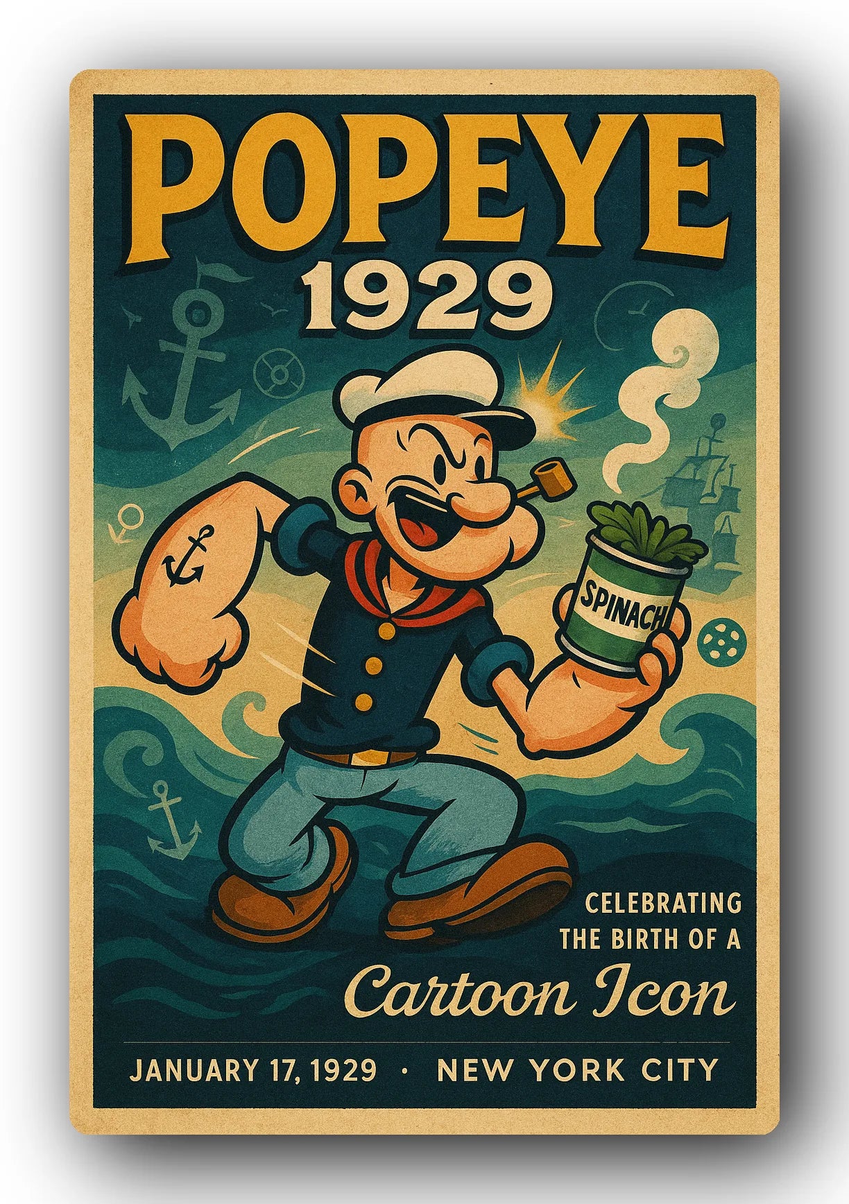 Popeye 1929 Art Trading Card POP-08