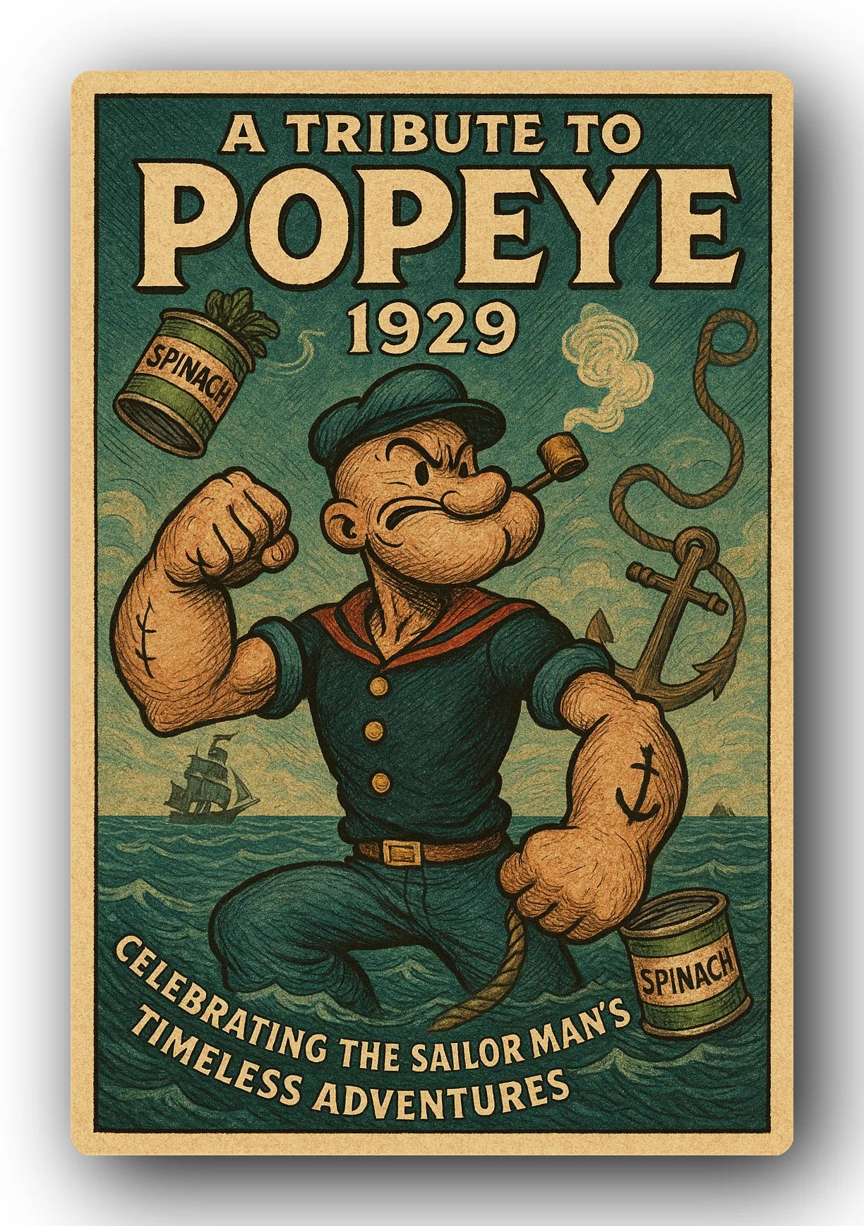Popeye 1929 Art Trading Card POP-101