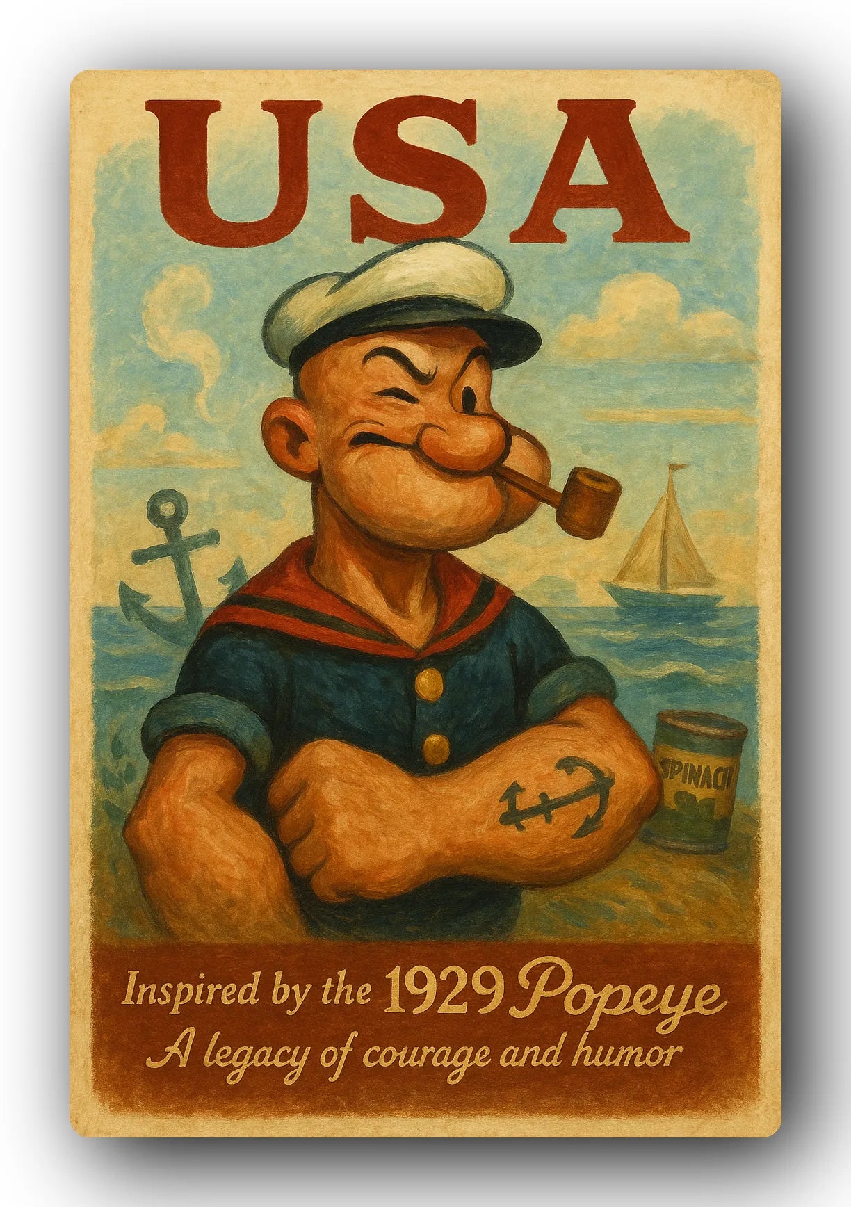 Popeye 1929 Art Trading Card POP-104