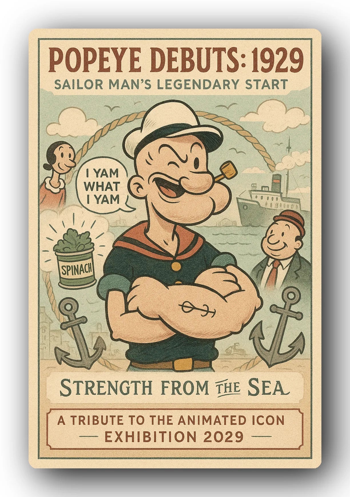 Popeye 1929 Art Trading Card POP-106