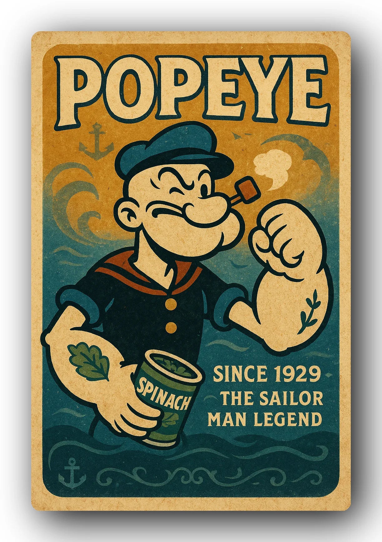 Popeye 1929 Art Trading Card POP-107
