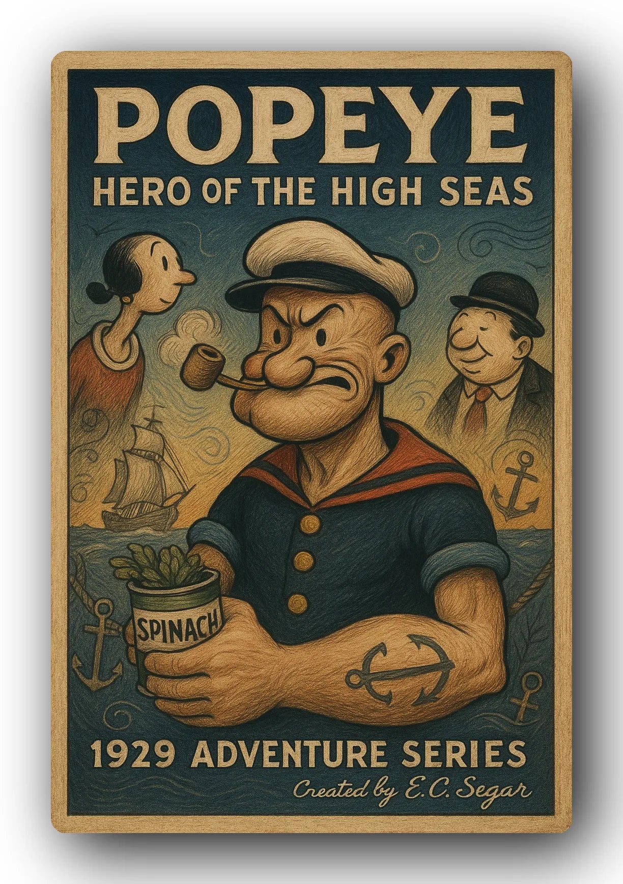 Popeye 1929 Art Trading Card POP-110