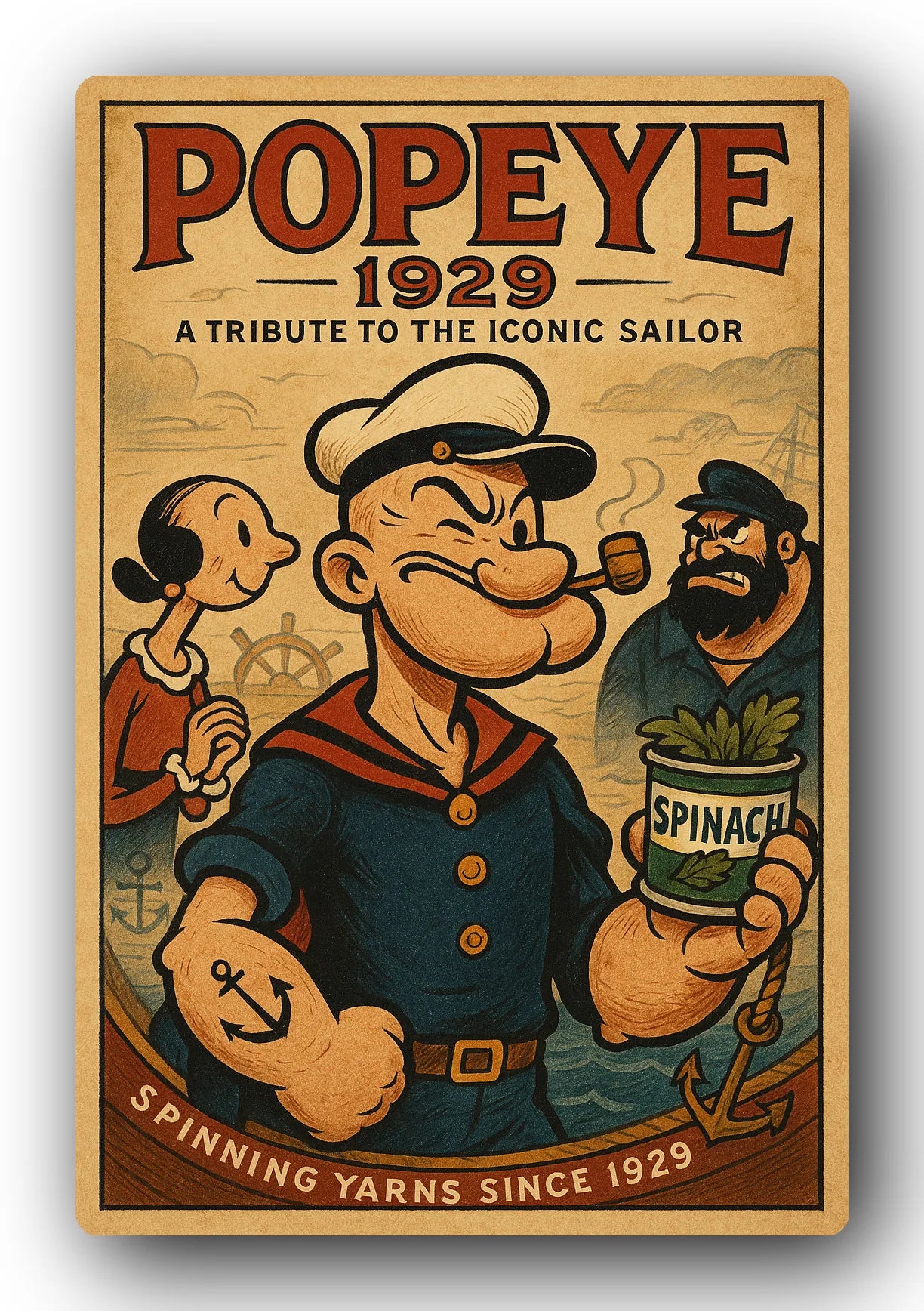 Popeye 1929 Art Trading Card POP-113