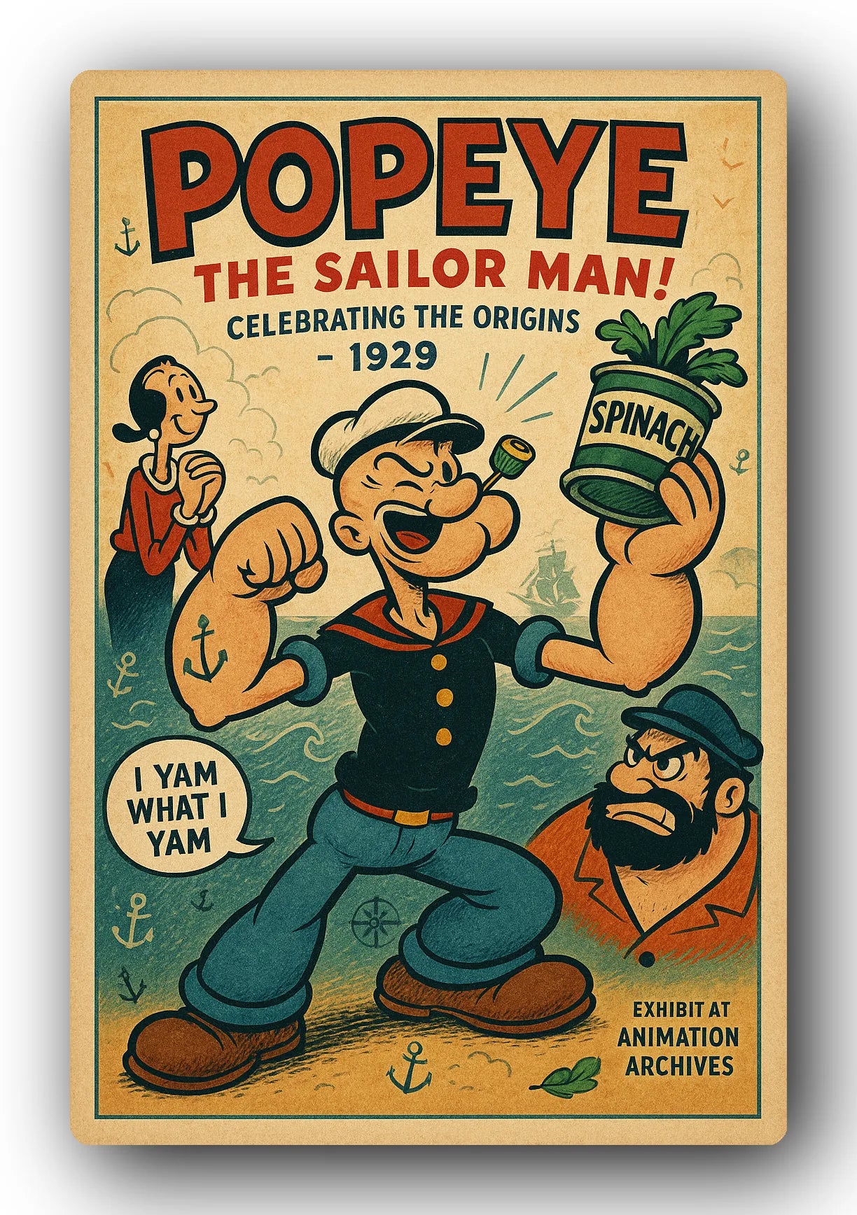 Popeye 1929 Art Trading Card POP-118