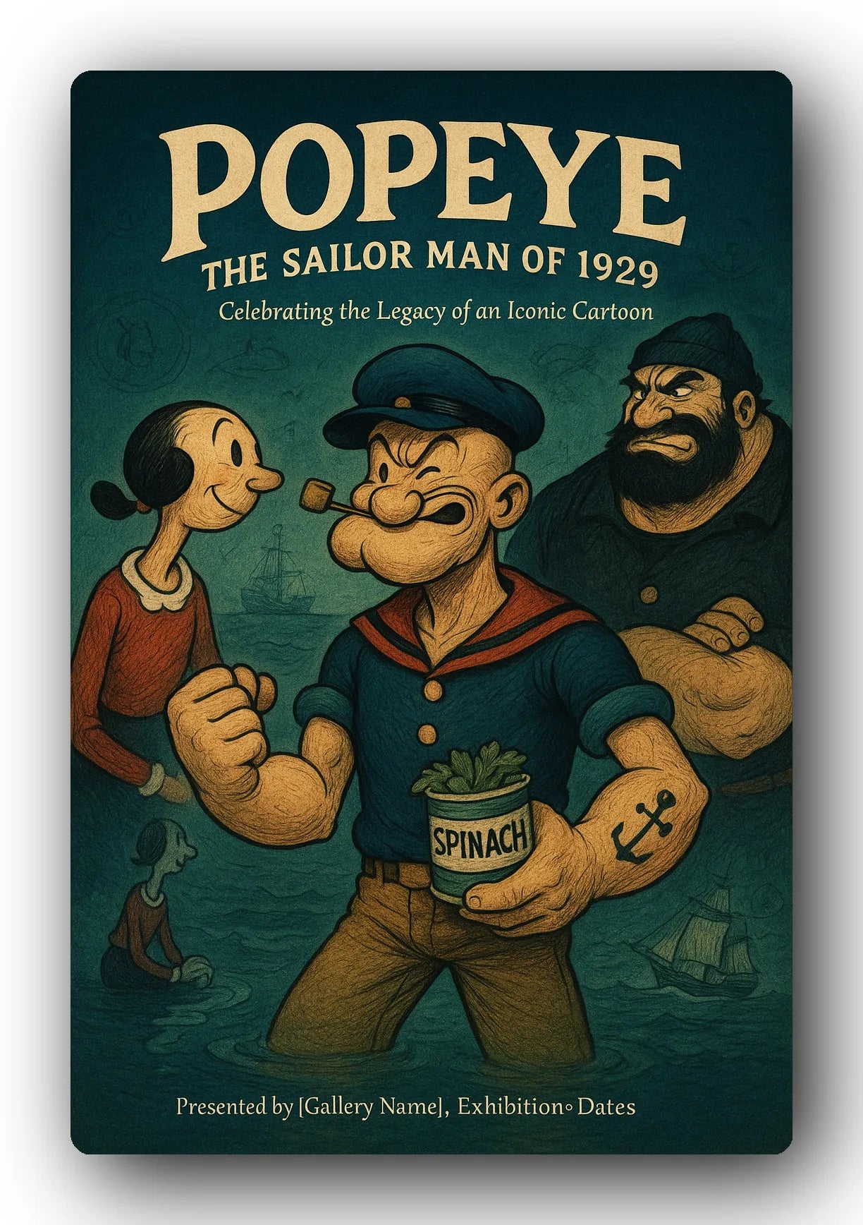 Popeye 1929 Art Trading Card POP-132