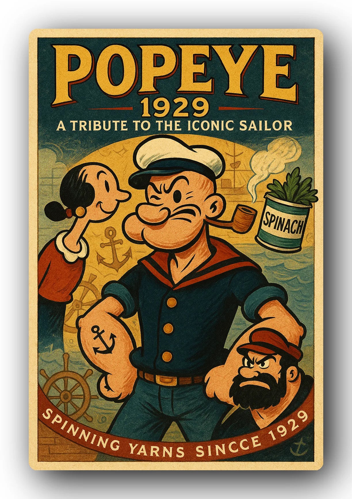Popeye 1929 Art Trading Card POP-145