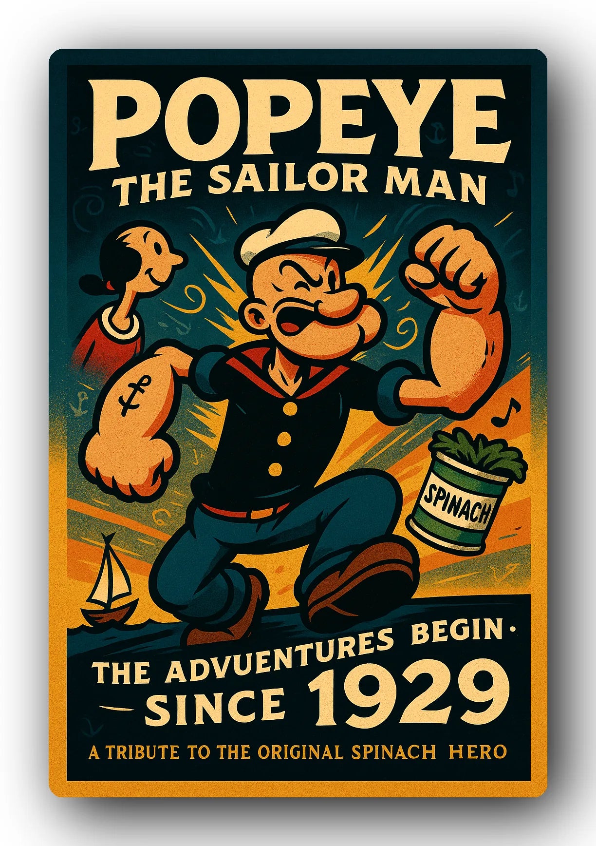 Popeye 1929 Art Trading Card POP-16