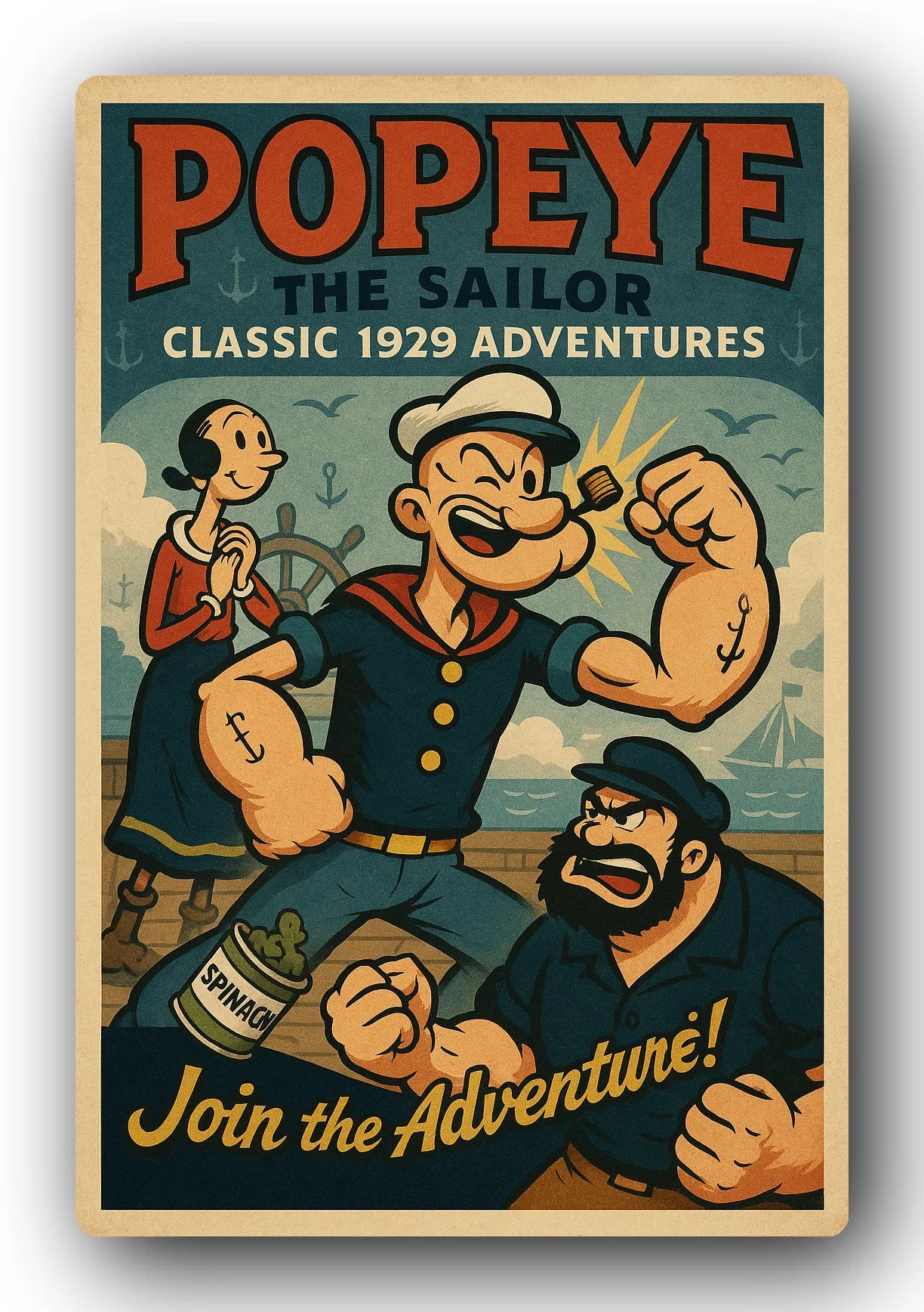 Popeye 1929 Art Trading Card POP-186